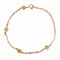 Bracelet Bracelet ancien or rose motifs cloutés 58 Facettes CVBR24