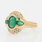 Bague 54 Bague émeraude diamants occasion 58 Facettes 21-327