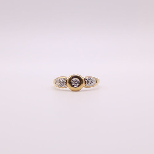 Bague Bague or jaune pavage de diamants 58 Facettes