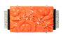 Broche Broche Art Déco Diamants Onyx Corail Sanguin 58 Facettes 23277-0093