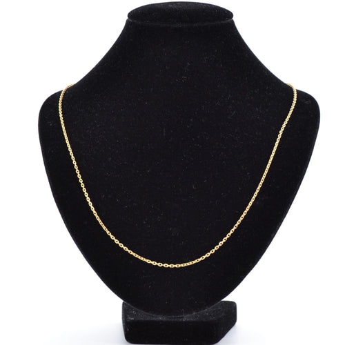 Collier Chaîne or jaune maille forçat limée 58 Facettes 22-303A