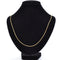Collier Chaîne or jaune maille forçat limée 58 Facettes 22-303A