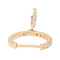 Boucles d'oreilles Ginette NY Boucles d'oreilles Créole Solo mini diamond ever hoop Or jaune diamant 58 Facettes 2595539CN