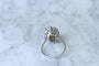 Bague Bague marguerite opale entourage diamants 58 Facettes