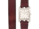 Montre montre HERMES cape cod double tour 40 mm acier quartz 58 Facettes 256312