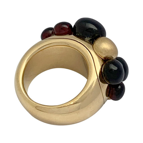 Bague 51 Bague Pomellato, "Mora", or jaune, grenats. 58 Facettes 31002