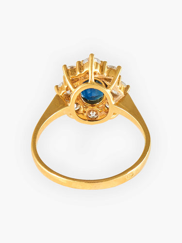 Bague Bague Marguerite Saphir et Diamants 58 Facettes HS19212
