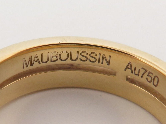 Bague 52 bague alliance MAUBOUSSIN subtile eternite 52 or jaune diamants boite 58 Facettes 254065