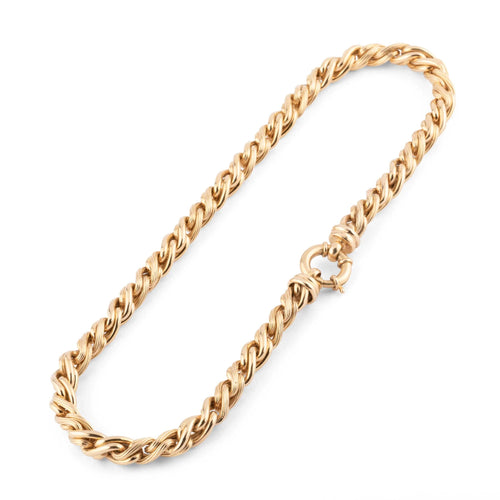 Collier Collier en or jaune maille jaseron 58 Facettes 1