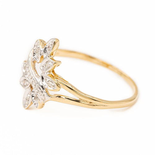 Bague 50 Bague fleur Or jaune Diamant 58 Facettes 1719300CN