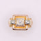 Bague Bague Tank Ajourée et diamant 58 Facettes