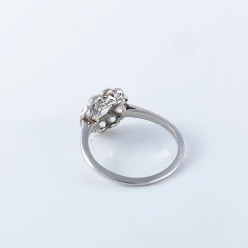 Bague 53 Bague Art déco platine et diamants 58 Facettes