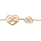 Collier Sautoir Chopard, "Cœur Happy Diamonds", or rose. 58 Facettes 30784