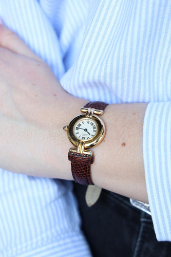 Montre Cartier Montre Vintage Vendôme Vermeil 58 Facettes 1692968CN
