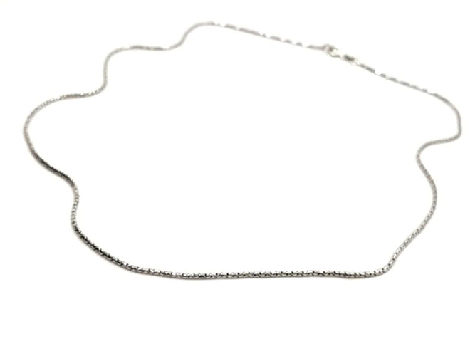 Collier Collier Maille serpentine Or blanc 58 Facettes 1660417CN