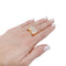 Bague 58 Bague Tank en or rose, platine, diamants. 58 Facettes 32287
