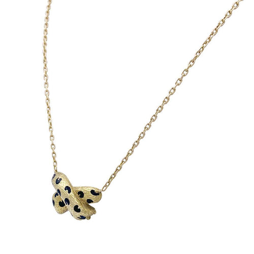 Collier Collier Fred, "Ombre Féline", or jaune, émail. 58 Facettes 32979