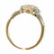 Bague 56 Charm Art Déco de Bague Vintage : platine, or jaune et diamants 58 Facettes 23360-0335
