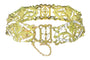 Bracelet Bracelet vintage or émail blanc attribué à Lucien Gautrait 58 Facettes 23086-0159