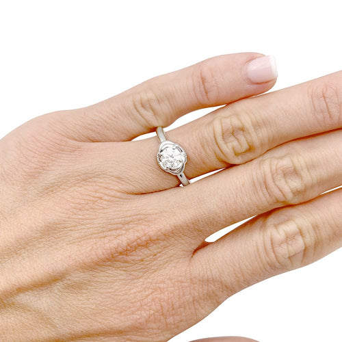 Bague 53 Bague Chaumet, "Liens d'Amour", platine, diamants. 58 Facettes 33037