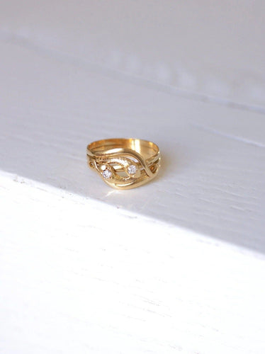 Bague Serpents enroulés Victorienne diamants 58 Facettes