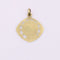 Pendentif Médaille religieuse Art Nouveau Vierge de profil 58 Facettes