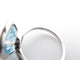 Bague 53 bague ISABELLE LANGLOIS solitaire coussin 53 topaze or blanc diamant 58 Facettes 254238