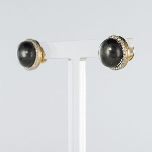 Boucles d'oreilles Boucles d'oreilles hématites et diamants 58 Facettes 21-525