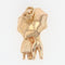 Pendentif Breloque en or couple amoureux sous un parapluie 58 Facettes CVP32