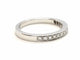 Bague 53 Bague Demie alliance Or blanc Diamant 58 Facettes 578766RV