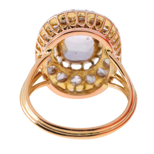 Bague 54 bague de fiançailles diamant taille rose 58 Facettes 23251-0317