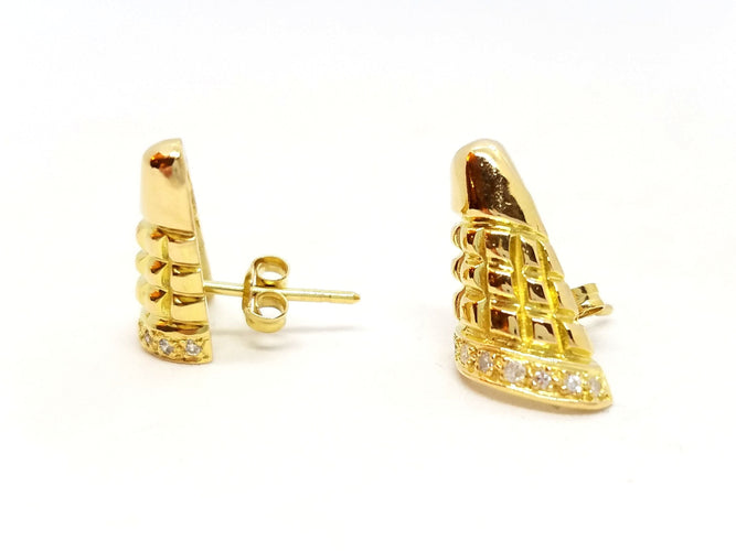 Boucles d'oreilles Boucles d'oreilles Or jaune Diamant 58 Facettes 587680CN