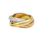 Bague 48 Bague Cartier, Trinity, 3 ors, diamants. 58 Facettes 32387