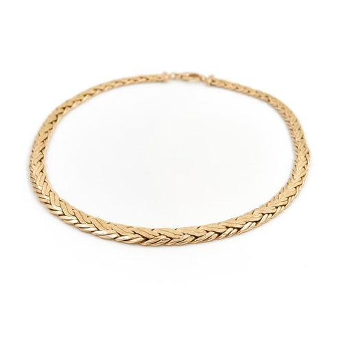 Collier Collier maille anglaise Or jaune 58 Facettes 1856139CN