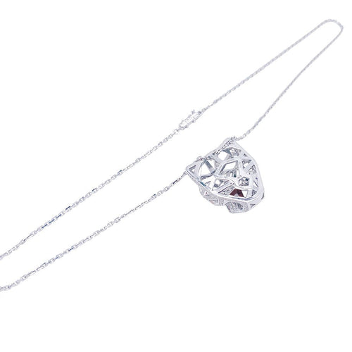 Collier Collier Cartier, Panthère de Cartier, or blanc, diamants. 58 Facettes 32528