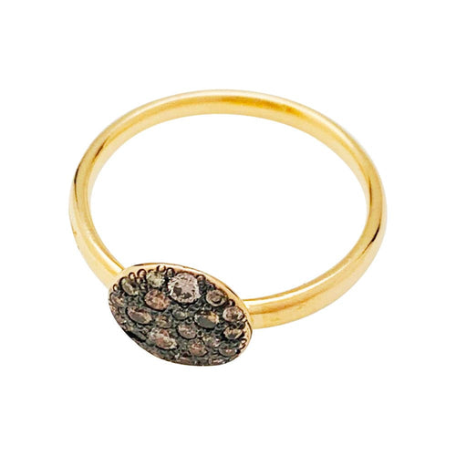 Bague 50 Bague Pomellato, "Sabbia", or rose, diamants bruns. 58 Facettes 30910