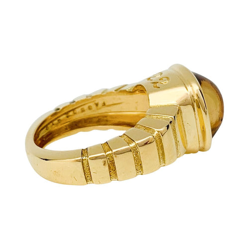 Bague 53 Bague Van Cleef & Arpels "Façade" en or jaune, citrine. 58 Facettes 31759
