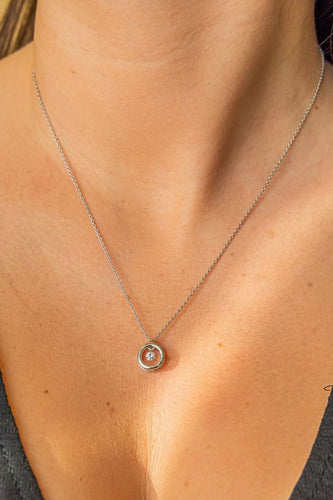 Collier Collier Pendentif Or blanc Diamant 58 Facettes 2708410CN