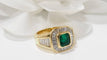 Bague 52 Bague émeraude et diamants 58 Facettes 32146