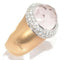 Bague Bague signée Pomellato or rose ornée d'une morganite facettée 58 Facettes