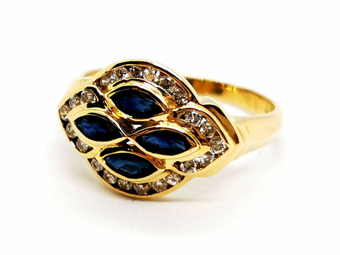 Bague 54 Bague Or jaune Saphir 58 Facettes 1186464CN