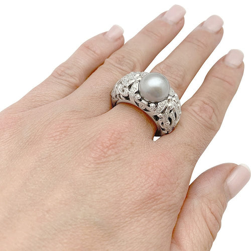 Bague 55 Bague Dior, "Désirée", or blanc, diamants. 58 Facettes 31440