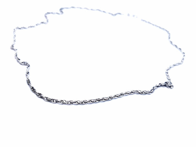 Collier Collier Chaîne Or blanc 58 Facettes 06048CD