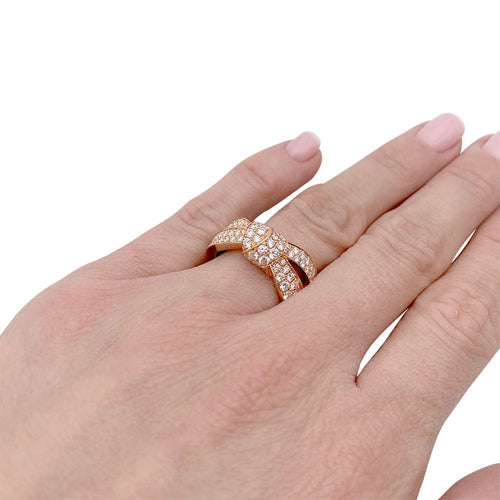 Bague 54 Bague Chaumet, "Liens Séduction", or rose et diamants. 58 Facettes 32252