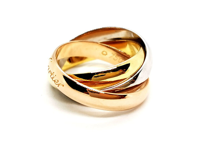Bague 47 Cartier Bague Alliance Trinity Or jaune 58 Facettes 1512616CN