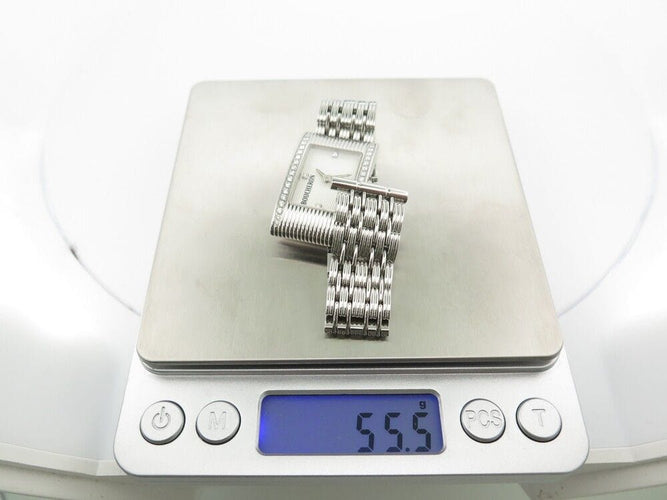Montre montre BOUCHERON reflet diamant en acier palladie 34mm quartz 58 Facettes 255494