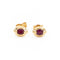 Boucles d'oreilles Boucles d'oreilles Puces Or jaune Rubis 58 Facettes 1752275CN