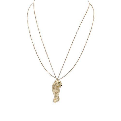 Collier Collier Cartier, "Panthère de Cartier", or jaune. 58 Facettes 32344