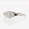Bague 52 Fine bague Art Déco diamants 58 Facettes CV81