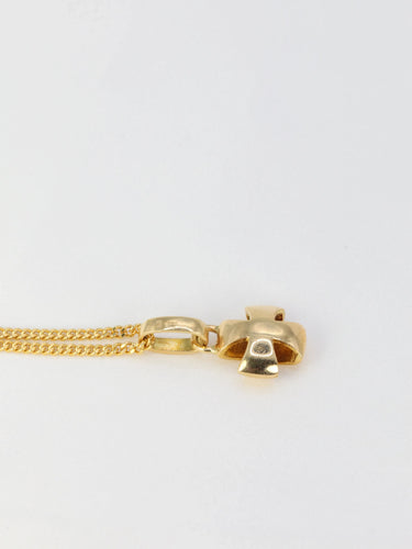 Collier LALAOUNIS Chaîne et pendentif Croix en or jaune 58 Facettes 735